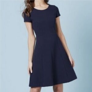 Navy Boden Midi Fit & Flare Dress size 4